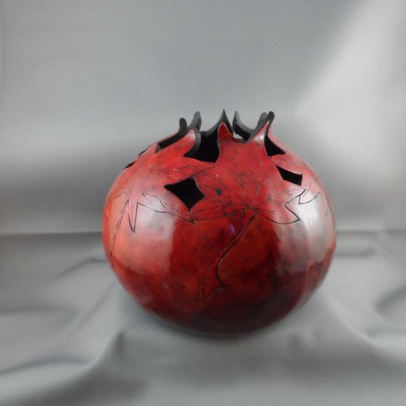 Hand Carved Gourd by Betty Wilson - Picture 4 of 7